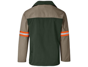 Site Premium Two-Tone Polycotton Jacket - Reflective Arms - Orange Tape