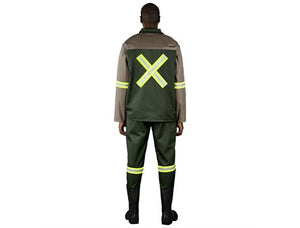 Site Premium Two-Tone Polycotton Jacket - Reflective Arms & Back - Yellow Tape