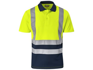 Surveyor Two-Tone Hi-Viz Reflective Golf Shirt