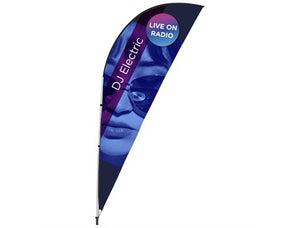 Legend 3M Sublimated Sharkfin Double-Sided Flying Banner - 1 complete unit