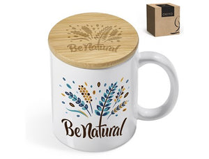 Okiyo Sozo Bamboo & Ceramic Sublimation Coffee Mug - 330ml