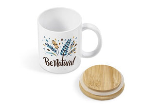 Okiyo Sozo Bamboo & Ceramic Sublimation Coffee Mug - 330ml