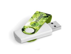 Axis Gyro White Flash Drive - 32GB