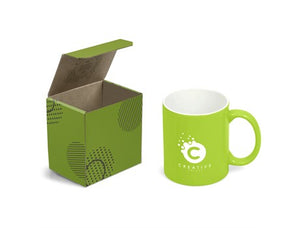 Omega Mug in Bianca Custom Gift Box - Lime