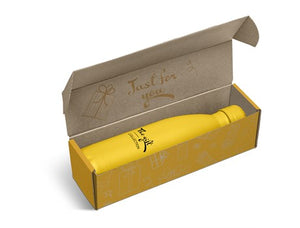 Wahoo Bottle in Bianca Custom Gift Box - Yellow