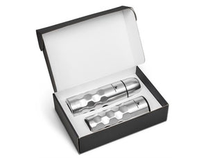 Serendipio Meteor Two Drinkware Gift Set - Silver