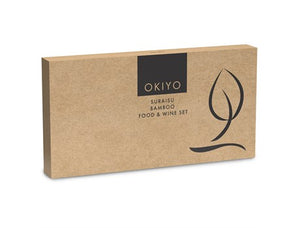 Okiyo Suraisu Bamboo Food & Wine Set