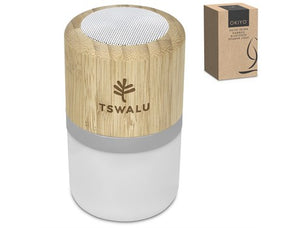 Okiyo Heiwa Bamboo Bluetooth Speaker & Night Light