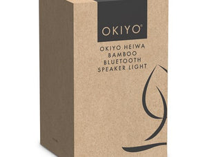 Okiyo Heiwa Bamboo Bluetooth Speaker & Night Light