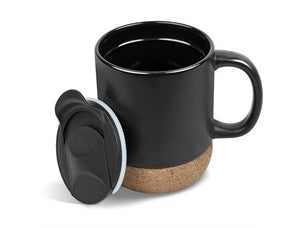 Serendipio Sienna Cork & Ceramic Coffee Mug - 340ml