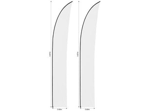 Legend 4m Sublimated Arcfin Flying Banner Skin - Set Of 2 (Excludes Hardware)