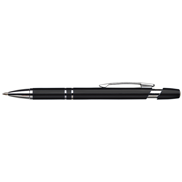 Dual Ring Metallic Ballpoint Pen - Image 5