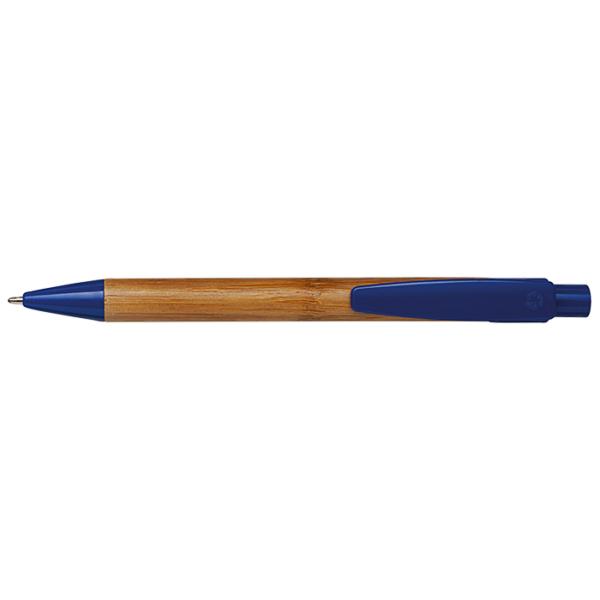 Bamboo Ballpoint Pen with Plastic Trims