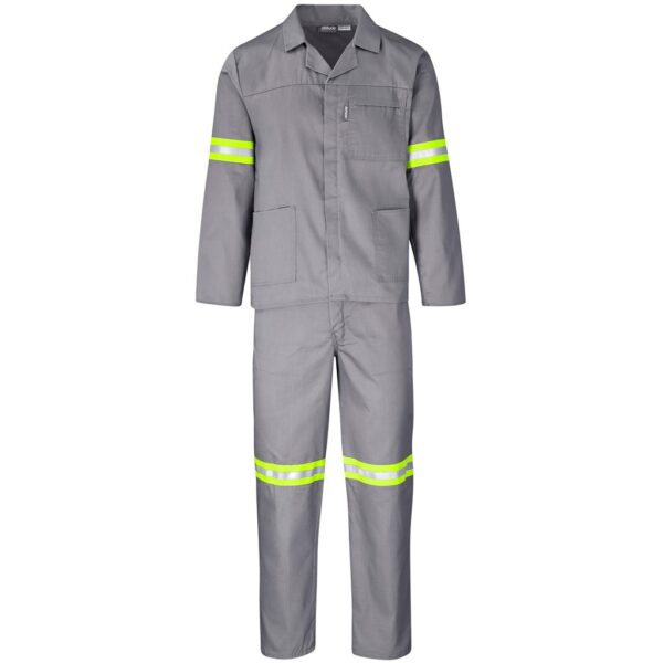 Trade Polycotton Conti Suit - Reflective Arms, Legs & Back - Yellow Tape - Image 9