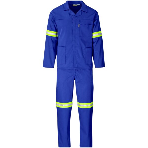 Trade Polycotton Conti Suit - Reflective Arms, Legs & Back - Yellow Tape - Image 8