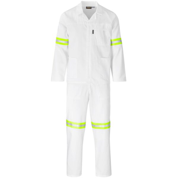 Trade Polycotton Conti Suit - Reflective Arms, Legs & Back - Yellow Tape - Image 5