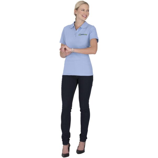 Ladies Calgary Golf Shirt - Light Blue - Image 3