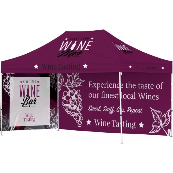 Ovation Sublimated Gazebo 4.5m X 3m - 1 Long Full-Wall Skin - 1 Short Full-Wall Skin