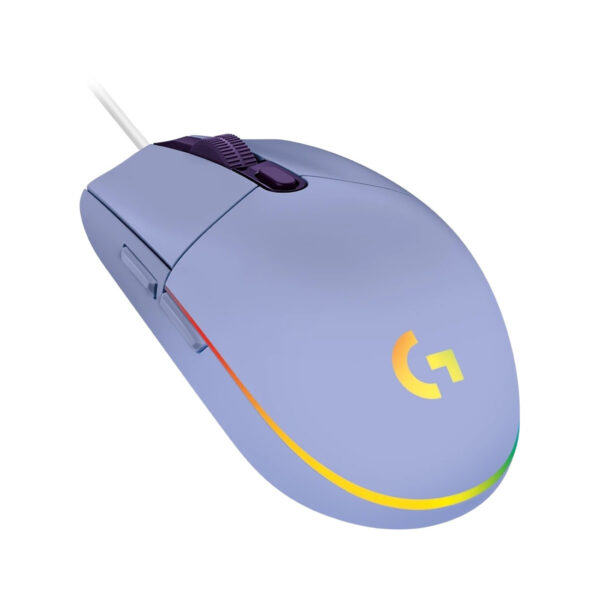 Logitech G102 LIGHTSYNC 8,000 DPI RGB Lilac Wired Gaming Mouse