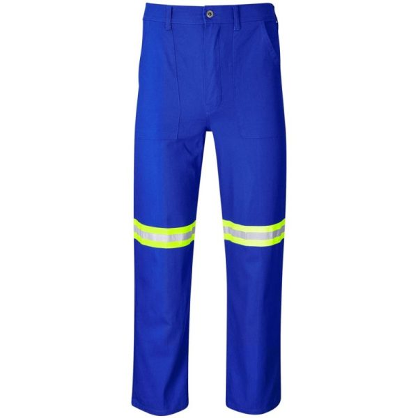 Artisan Premium 100% Cotton Pants - Reflective Legs - Yellow Tape - Image 2