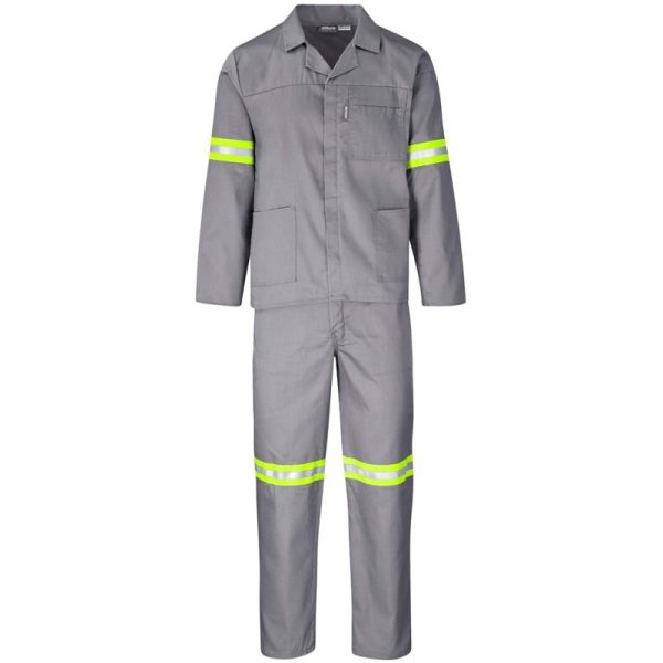 Trade Polycotton Conti Suit - Reflective Arms & Legs - Yellow Tape - Image 3