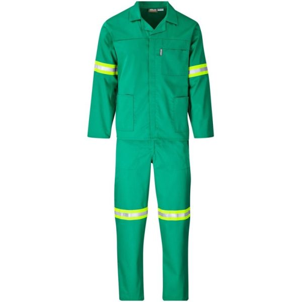 Trade Polycotton Conti Suit - Reflective Arms & Legs - Yellow Tape - Image 2