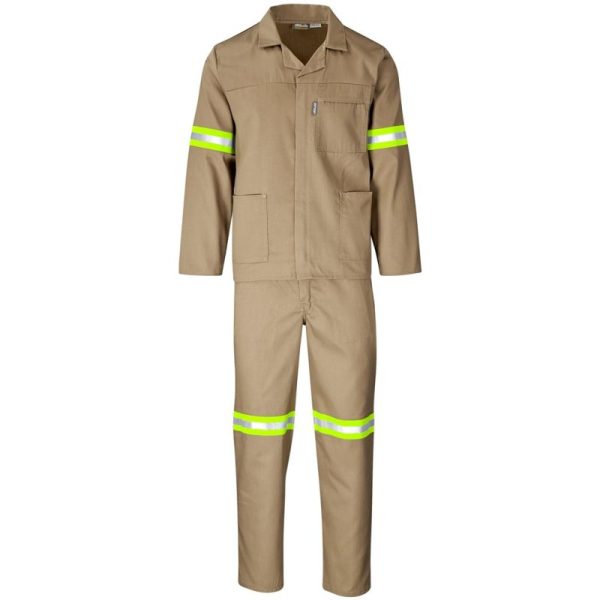 Trade Polycotton Conti Suit - Reflective Arms & Legs - Yellow Tape - Image 4