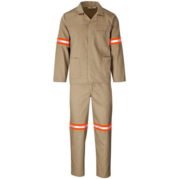 Trade Polycotton Conti Suit - Reflective Arms & Legs - Orange Tape - Image 4