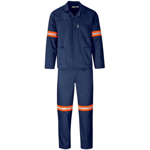 Trade Polycotton Conti Suit - Reflective Arms & Legs - Orange Tape - Image 5