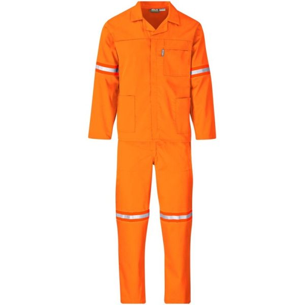 Trade Polycotton Conti Suit - Reflective Arms & Legs - Orange Tape - Image 6