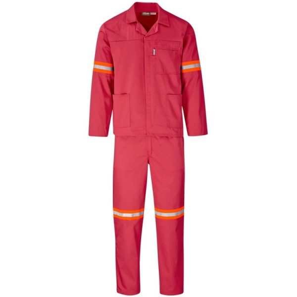 Trade Polycotton Conti Suit - Reflective Arms & Legs - Orange Tape - Image 7