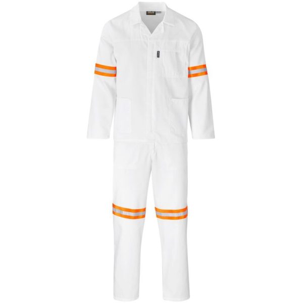 Trade Polycotton Conti Suit - Reflective Arms & Legs - Orange Tape - Image 9
