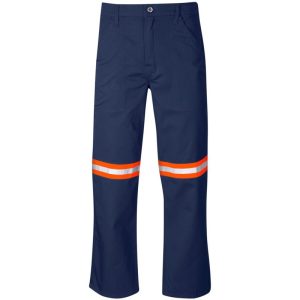 Site Premium Polycotton Pants - Reflective Legs - Orange Tape