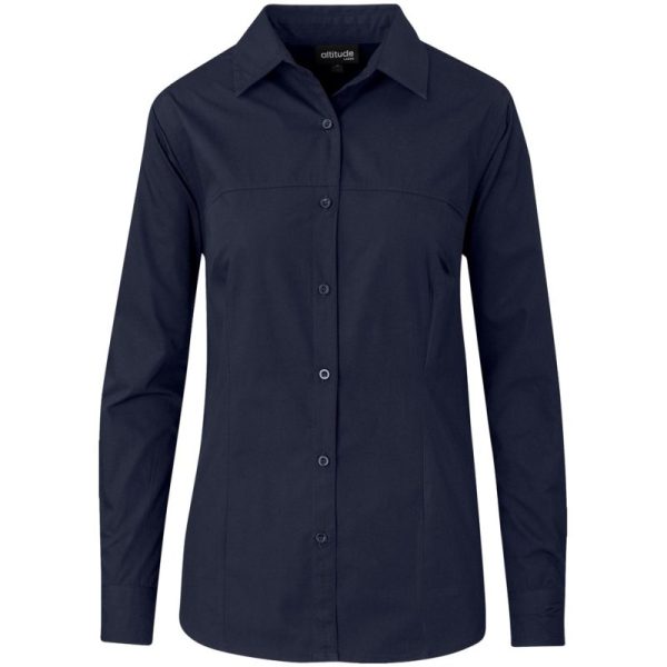 Ladies Long Sleeve Empire Shirt - Image 2