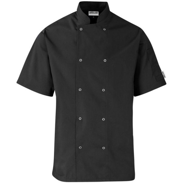 Unisex Short Sleeve Zest Chef Jacket - Image 3