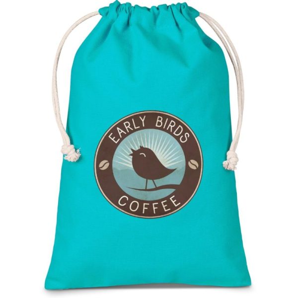 Altitude Allsorts Midi Cotton Drawstring Pouch - Turquoise - Image 2