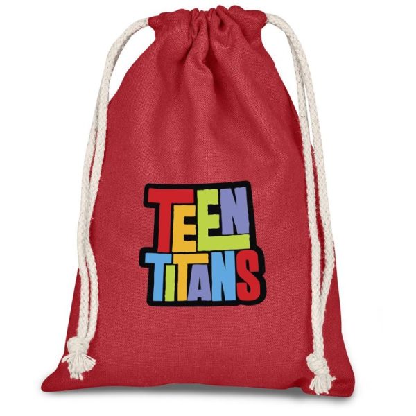 Altitude Allsorts Mini Cotton Drawstring Pouch - Red - Image 2