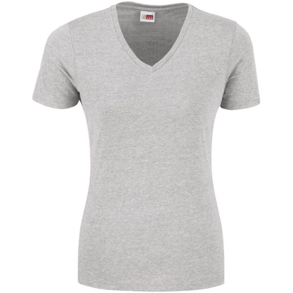 Ladies Michigan Melange V-Neck T-Shirt - Image 6
