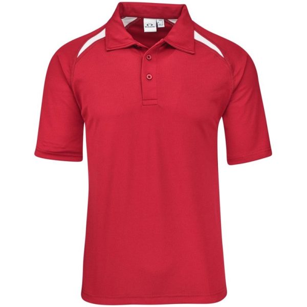 Kids Splice Golf Shirt - Red - Image 2
