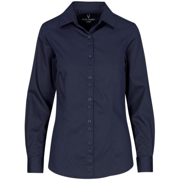 Ladies Long Sleeve Alex Varga Opus Stretch Shirt - Image 2