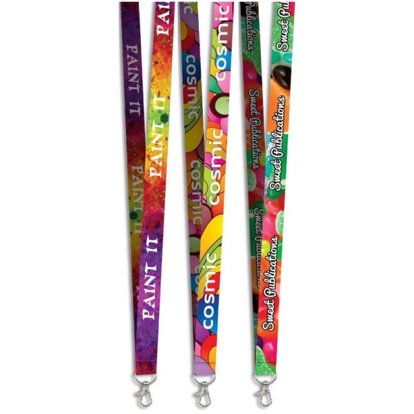 Snap Hook Clip Double-Sided Sublimation Satin Lanyard - Image 2