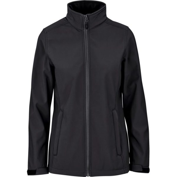 Ladies Maxson Softshell Jacket - Black - Image 2