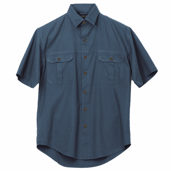Plain Bush Shirt Mens - Image 9