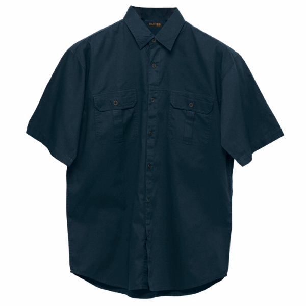 Plain Bush Shirt Mens - Image 6
