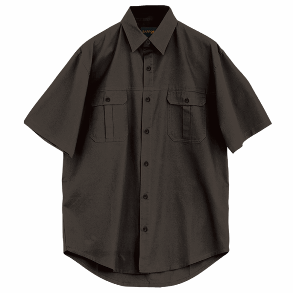 Plain Bush Shirt Mens - Image 4