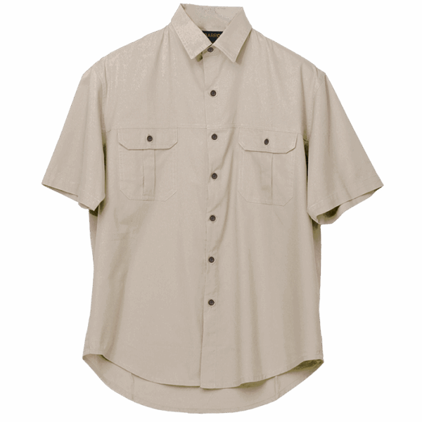 Plain Bush Shirt Mens - Image 3