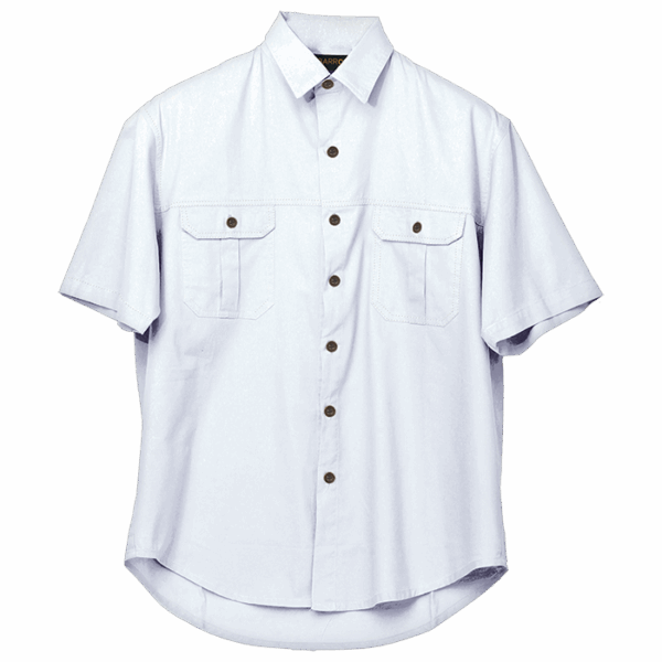 Plain Bush Shirt Mens - Image 2