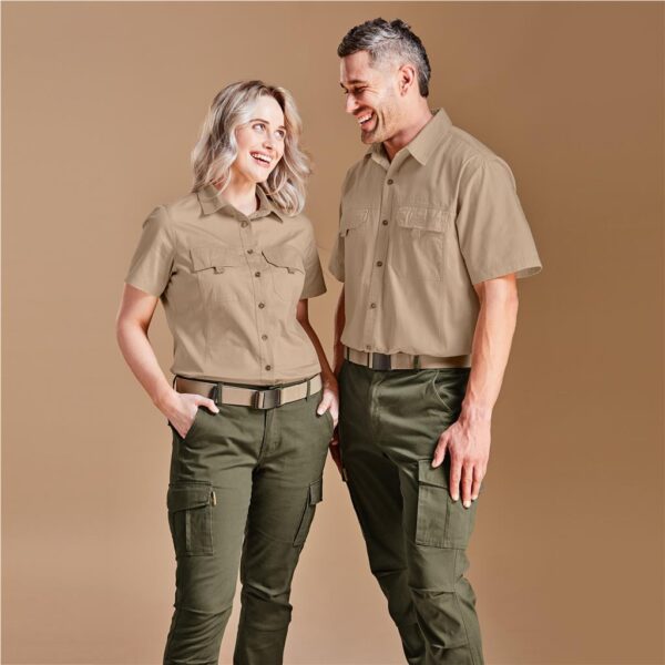 Mens Short Sleeve Mawenzi Twill  Shirt New - Image 6
