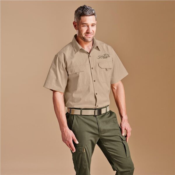 Mens Short Sleeve Mawenzi Twill  Shirt New