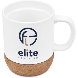 Serendipio Sienna Cork & Ceramic Sublimation Coffee Mug - 340ml